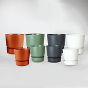 Recycled Coasters Pots 'Multicoulour' Ø 23-28 cm - Bloombox Club